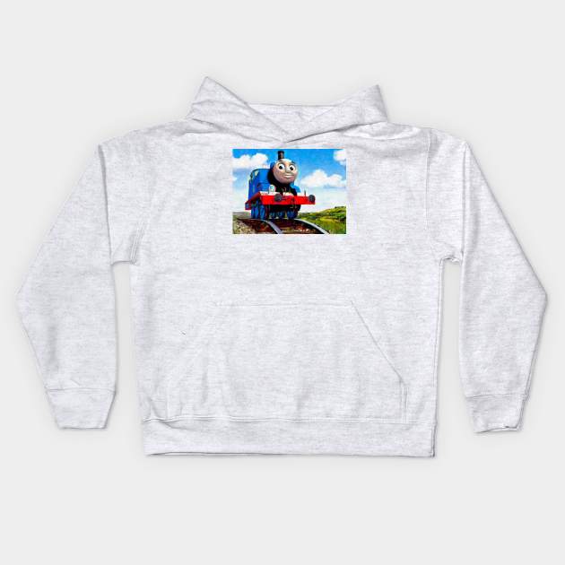 Thomas the tank engine Kids Hoodie by jsart2020